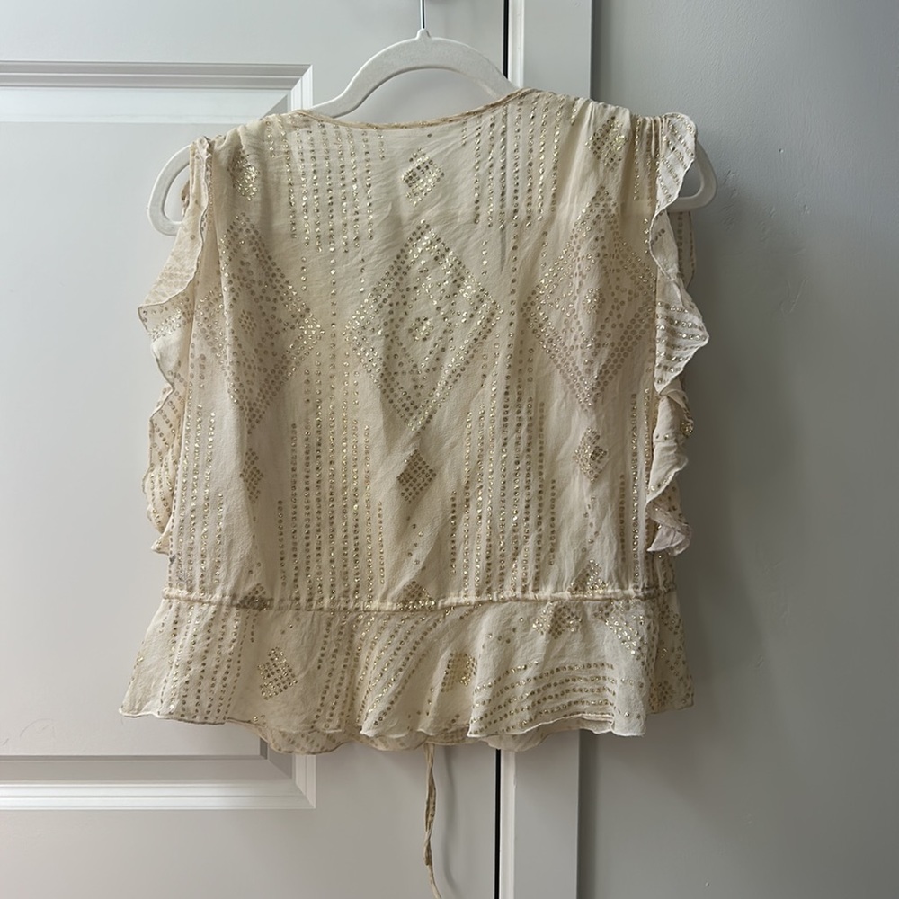 Flowy beige blouse - Picture 6 of 6